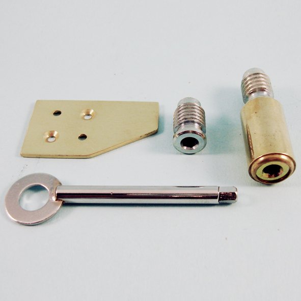 THD196/PB • 026mm • Polished Brass • Surface Sash Stop
